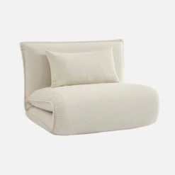 sweeek Poltrona letto trasformabile bouclé testurizzato