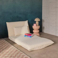 sweeek Poltrona letto trasformabile bouclé testurizzato