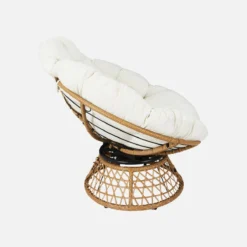 sweeek Poltrona papasan girevole a 360° in polirotilene