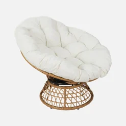 sweeek Poltrona papasan girevole a 360° in polirotilene