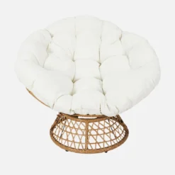 sweeek Poltrona papasan girevole a 360° in polirotilene