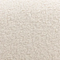 sweeek Poltrona scandinava in legno di hevea e bouclé