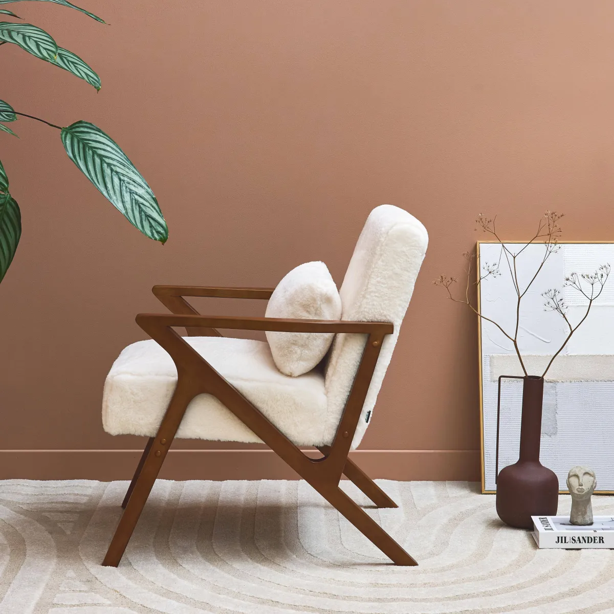 sweeek Poltrona scandinava in legno di hevea