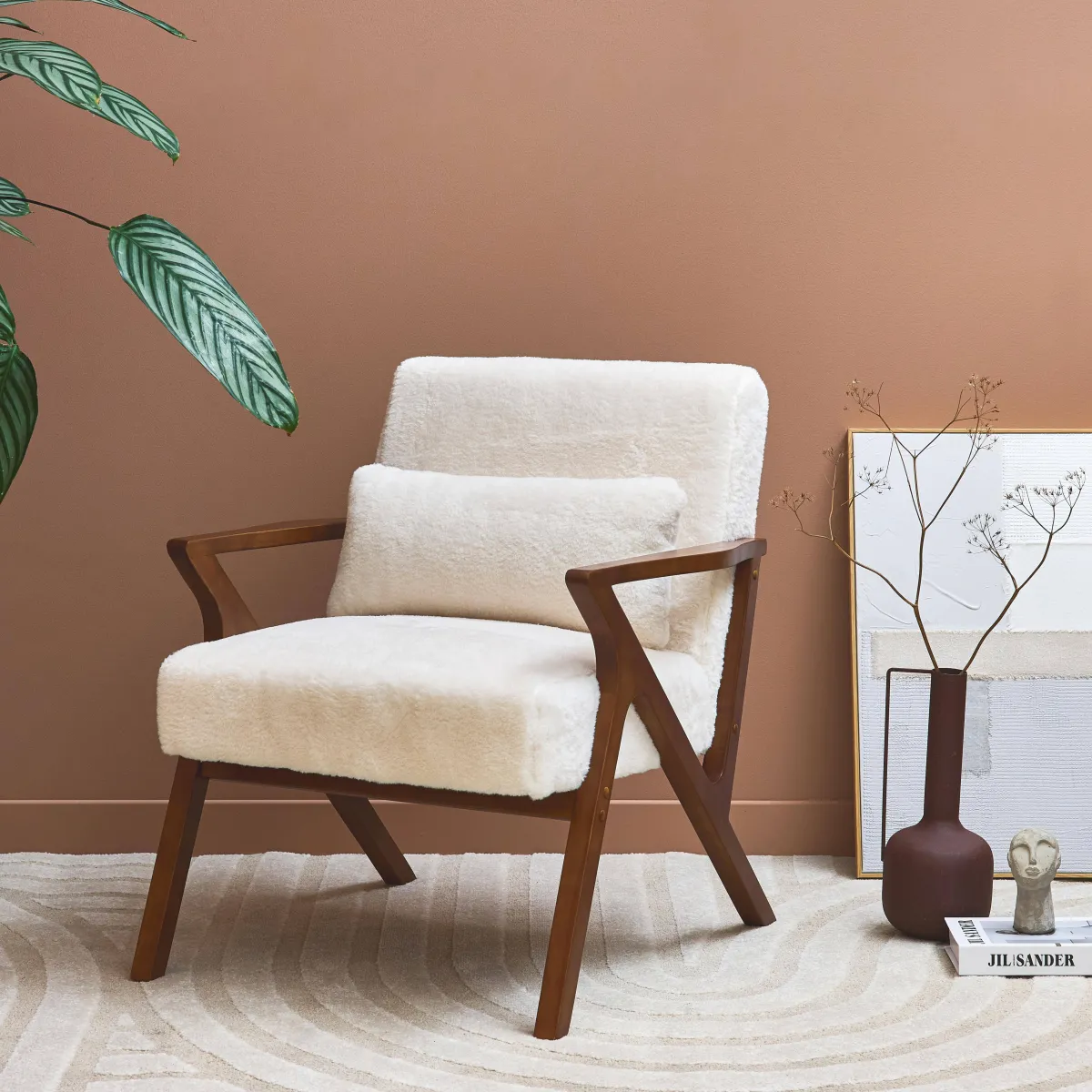 sweeek Poltrona scandinava in legno di hevea
