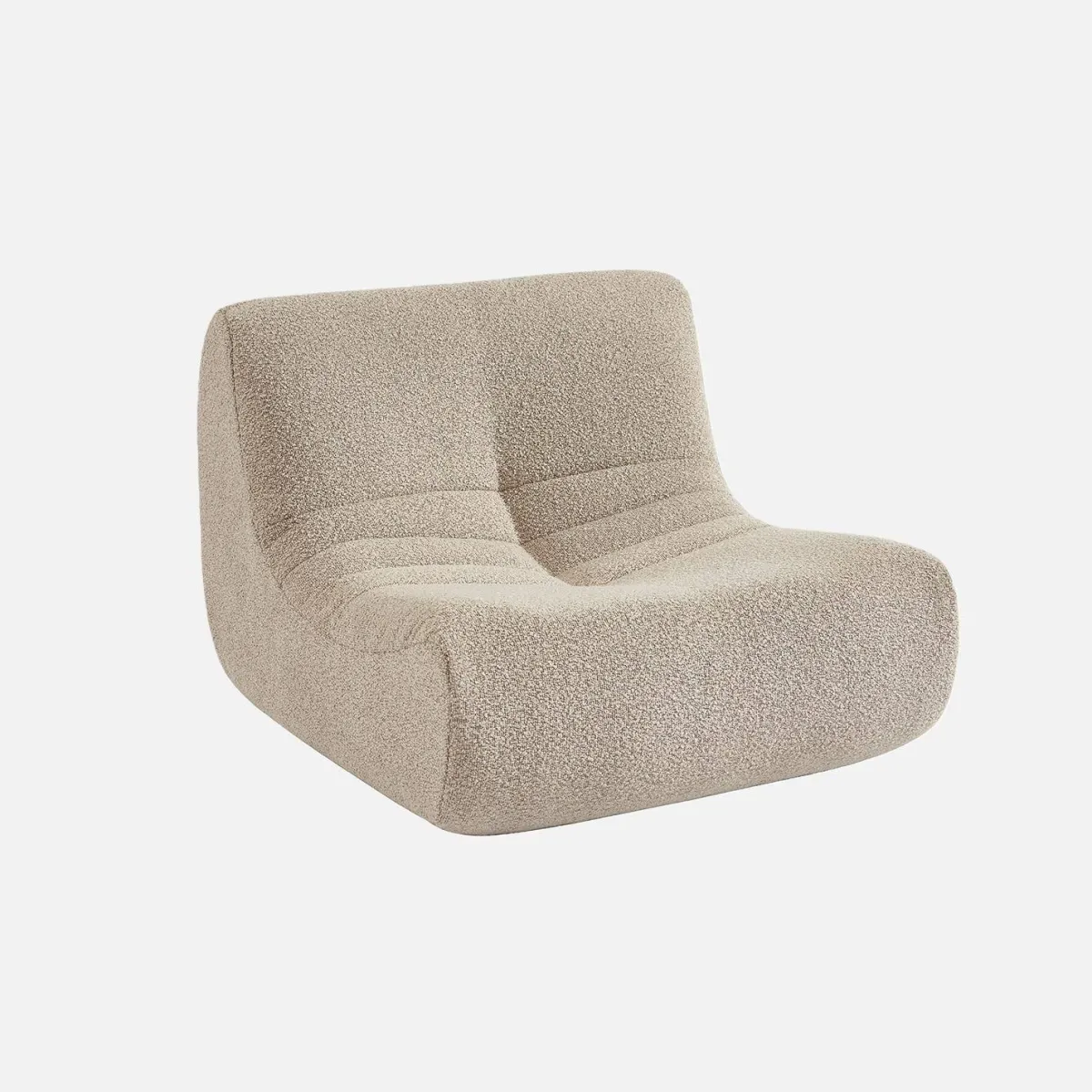 sweeek Poltroncina per bambini in tessuto bouclé testurizzato, 1 posto