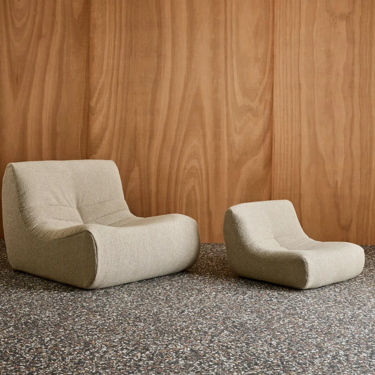 sweeek Poltroncina per bambini in tessuto bouclé testurizzato, 1 posto