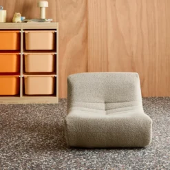 sweeek Poltroncina per bambini in tessuto bouclé testurizzato, 1 posto