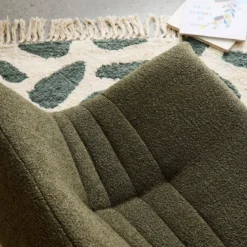 Poltroncina per bambini in tessuto bouclé testurizzato, 1 posto