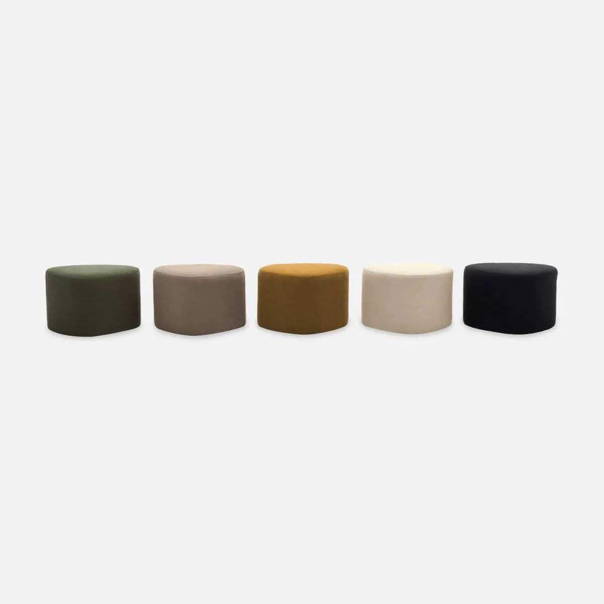 sweeek Pouf a forma di ciottolo in tessuto