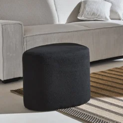 sweeek Pouf a forma di ciottolo in tessuto