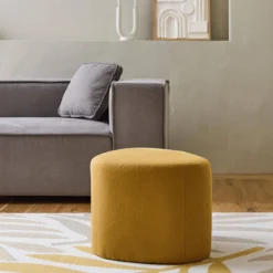 sweeek Pouf a forma di ciottolo in tessuto