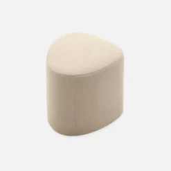 Pouf a forma di ciottolo in tessuto