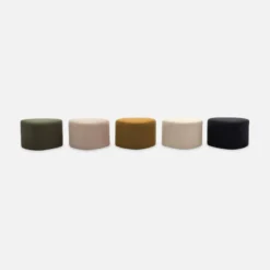 Pouf a forma di ciottolo in tessuto