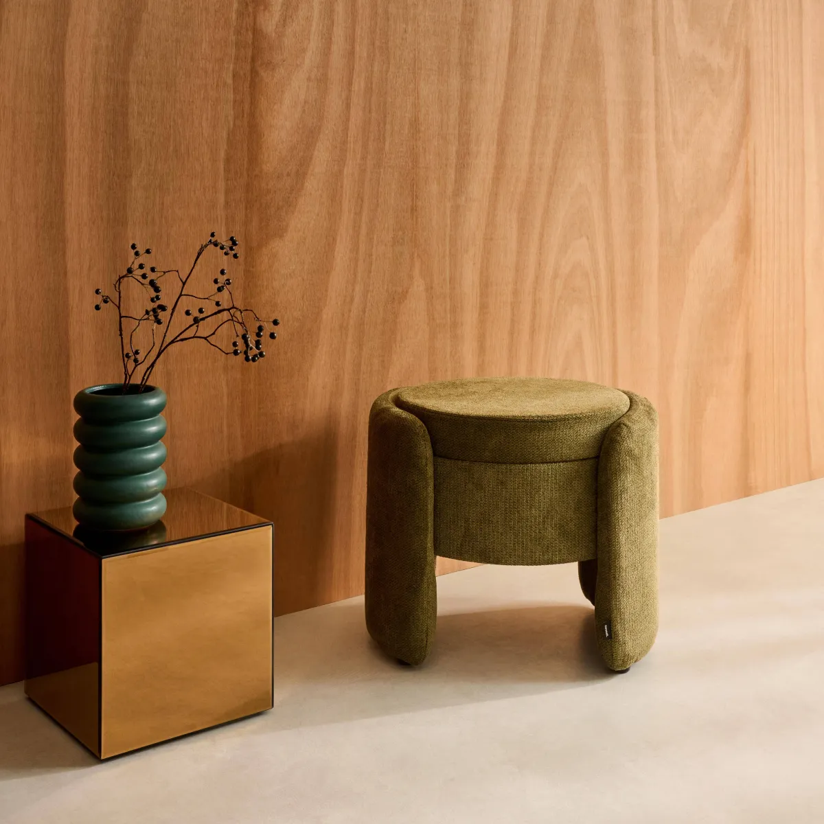 sweeek Pouf contenitore in tessuto