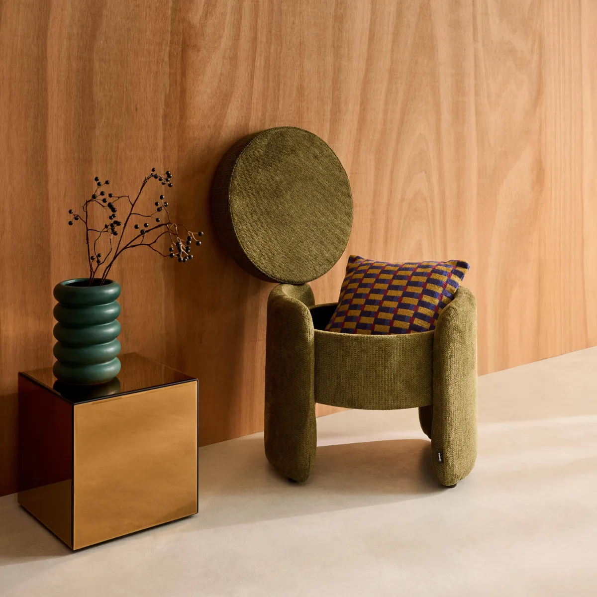 sweeek Pouf contenitore in tessuto
