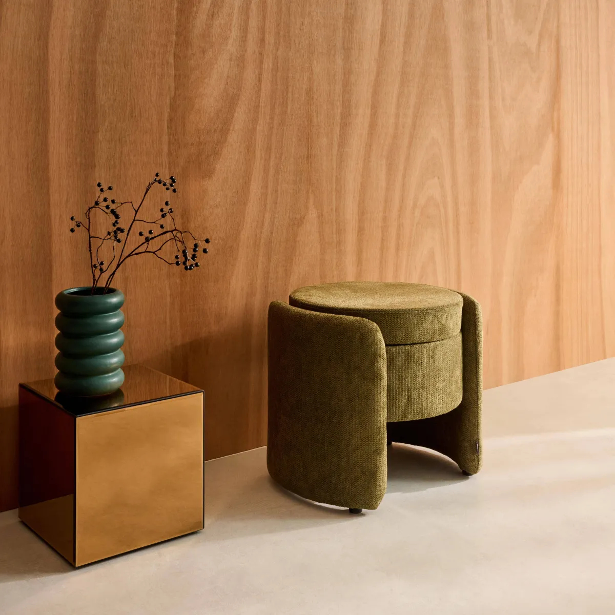 sweeek Pouf contenitore in tessuto