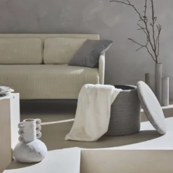 sweeek Pouf contenitore in tessuto