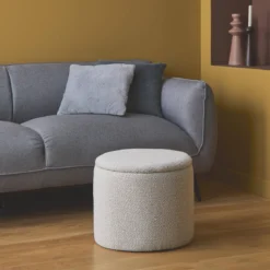 Pouf contenitore in tessuto