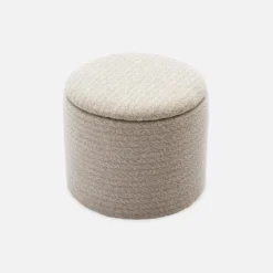 Pouf contenitore in tessuto
