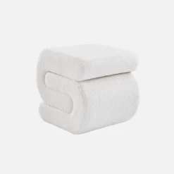 Pouf in bouclé