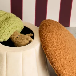 sweeek Pouf per bambini a fungo con contenitore