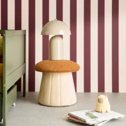 sweeek Pouf per bambini a fungo con contenitore