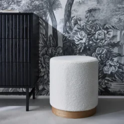 sweeek Pouf scandinavo in bouclé