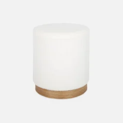 sweeek Pouf scandinavo in bouclé