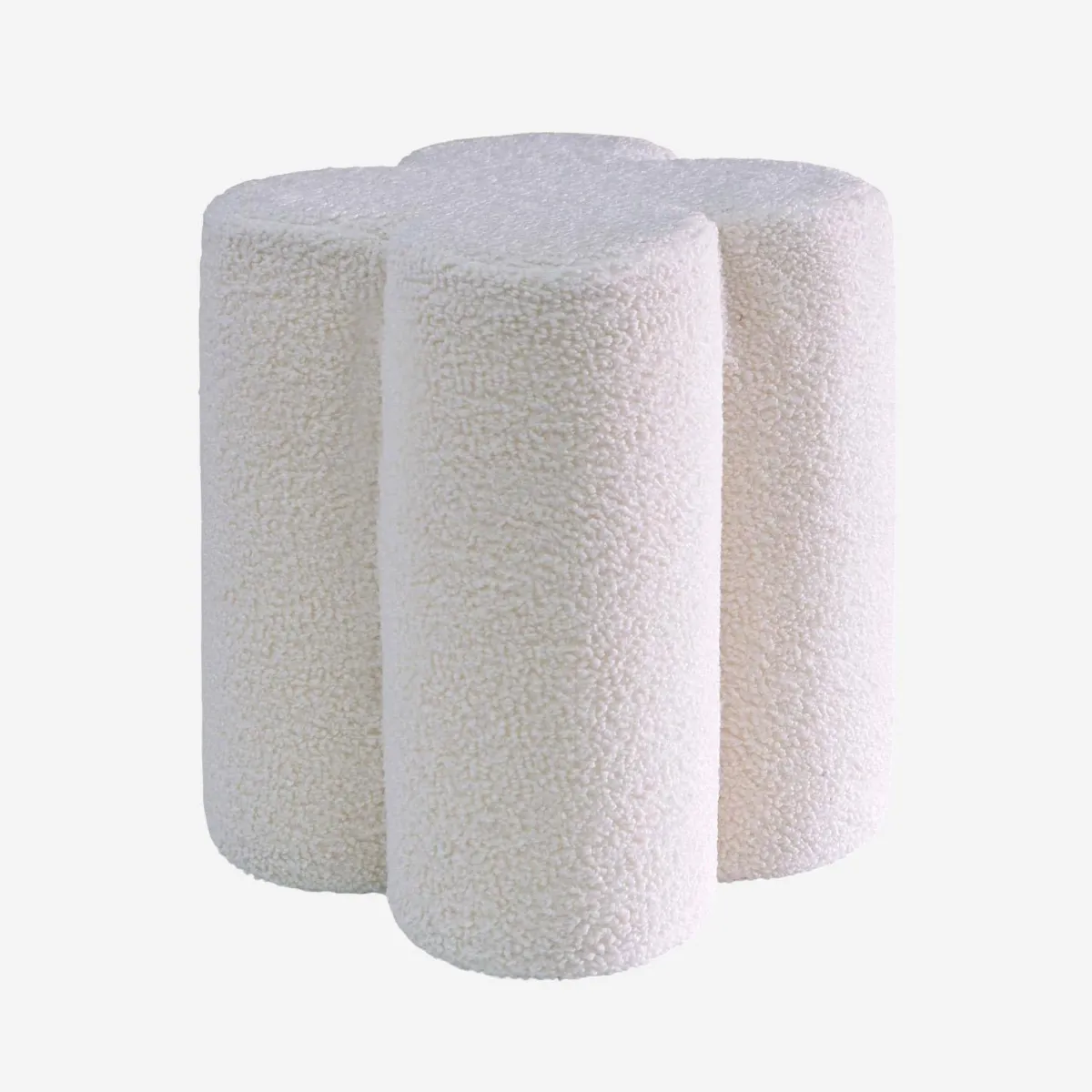 sweeek Pouf trifoglio in bouclé