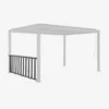 sweeek Ringhiera bassa 3m in alluminio per pergola bioclimatica