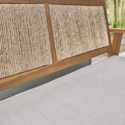 sweeek Salotto da giardino con corde verticali, 4 posti