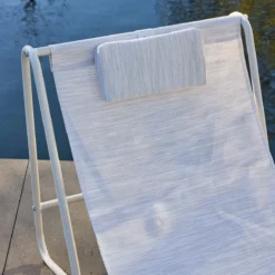 sweeek Salotto da giardino con tavolo rotondo in acciaio, 2 posti