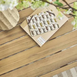 sweeek Salotto da giardino in acacia con corda, 5 posti