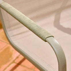 sweeek Salotto da giardino in acciaio, 4 posti