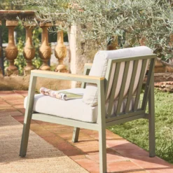 sweeek Salotto da giardino in alluminio e polipropilene, 4 posti