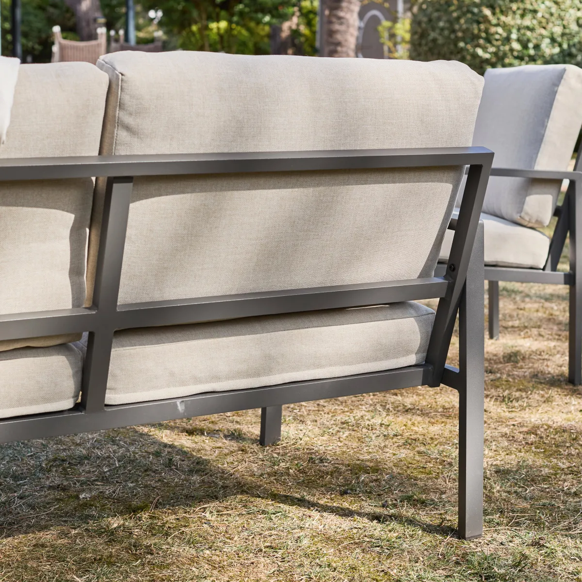 sweeek Salotto da giardino in alluminio, 4 posti