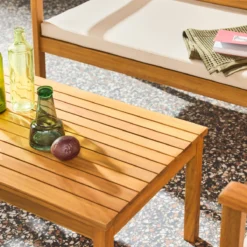 sweeek Salotto da giardino in legno di acacia, 4 posti