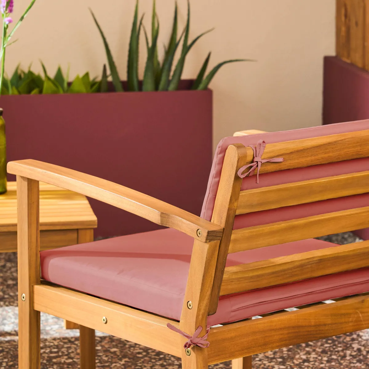 sweeek Salotto da giardino in legno di acacia, 4 posti