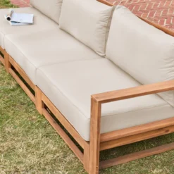 sweeek Salotto da giardino in legno, 5 posti