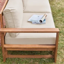 sweeek Salotto da giardino in legno, 5 posti