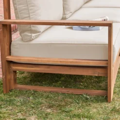 sweeek Salotto da giardino in legno, 5 posti