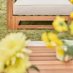 sweeek Salotto da giardino in legno, 5 posti