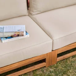sweeek Salotto da giardino in legno, 5 posti