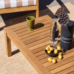 sweeek Salotto da giardino in legno, 4 posti