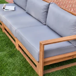 sweeek Salotto da giardino in legno, 5 posti