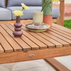 sweeek Salotto da giardino in legno, 5 posti