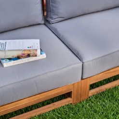 sweeek Salotto da giardino in legno, 5 posti