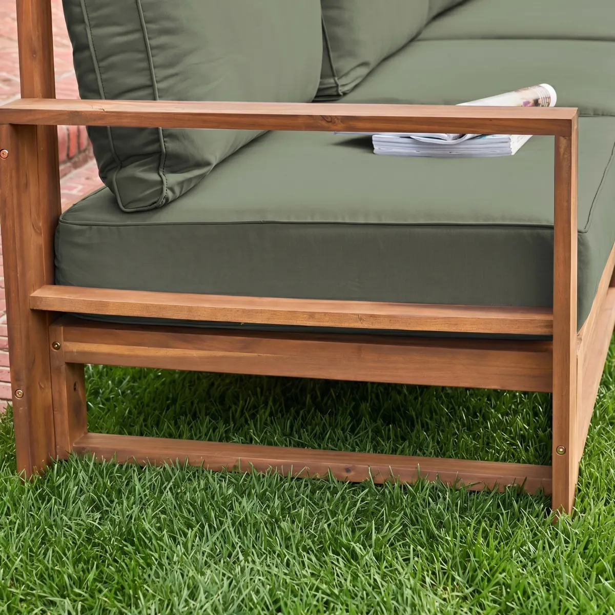 sweeek Salotto da giardino in legno, 5 posti