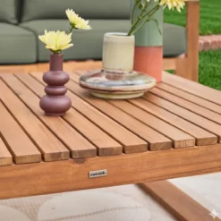 sweeek Salotto da giardino in legno, 5 posti