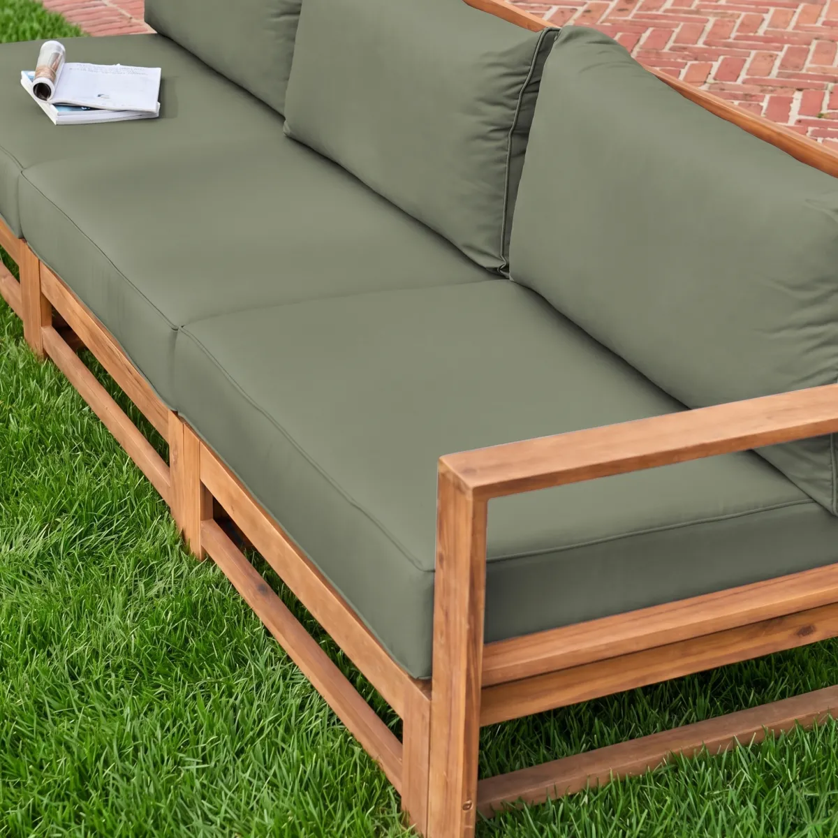 sweeek Salotto da giardino in legno, 5 posti